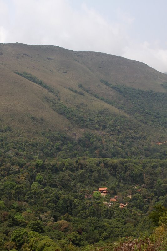 The westen hill is above the homestay.